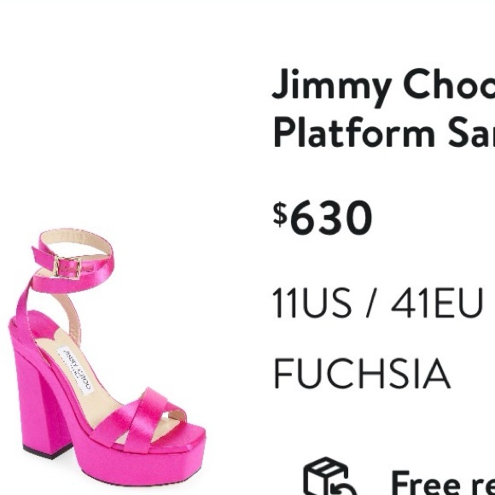 Jimmy Choo Fuchsia Platform Heels